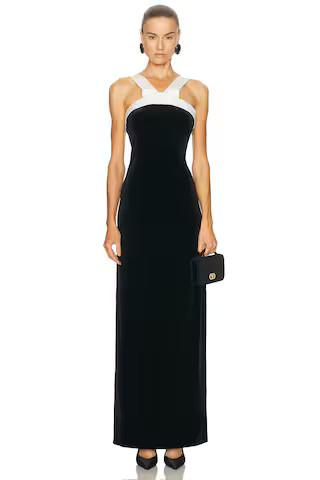 SANS FAFF Esme Bowed Dress in Black | FWRD 