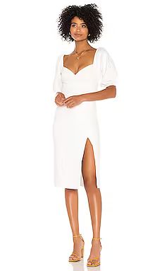 Song of Style Rosalie Midi Dress in White from Revolve.com | Revolve Clothing (Global)