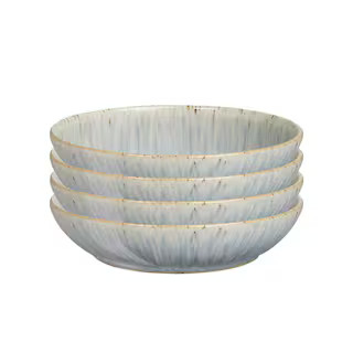 Denby Halo Speckle Set of 4 35.5 oz. Multi-Colored Stoneware Pasta Bowls HLO-052B/4 - The Home De... | The Home Depot