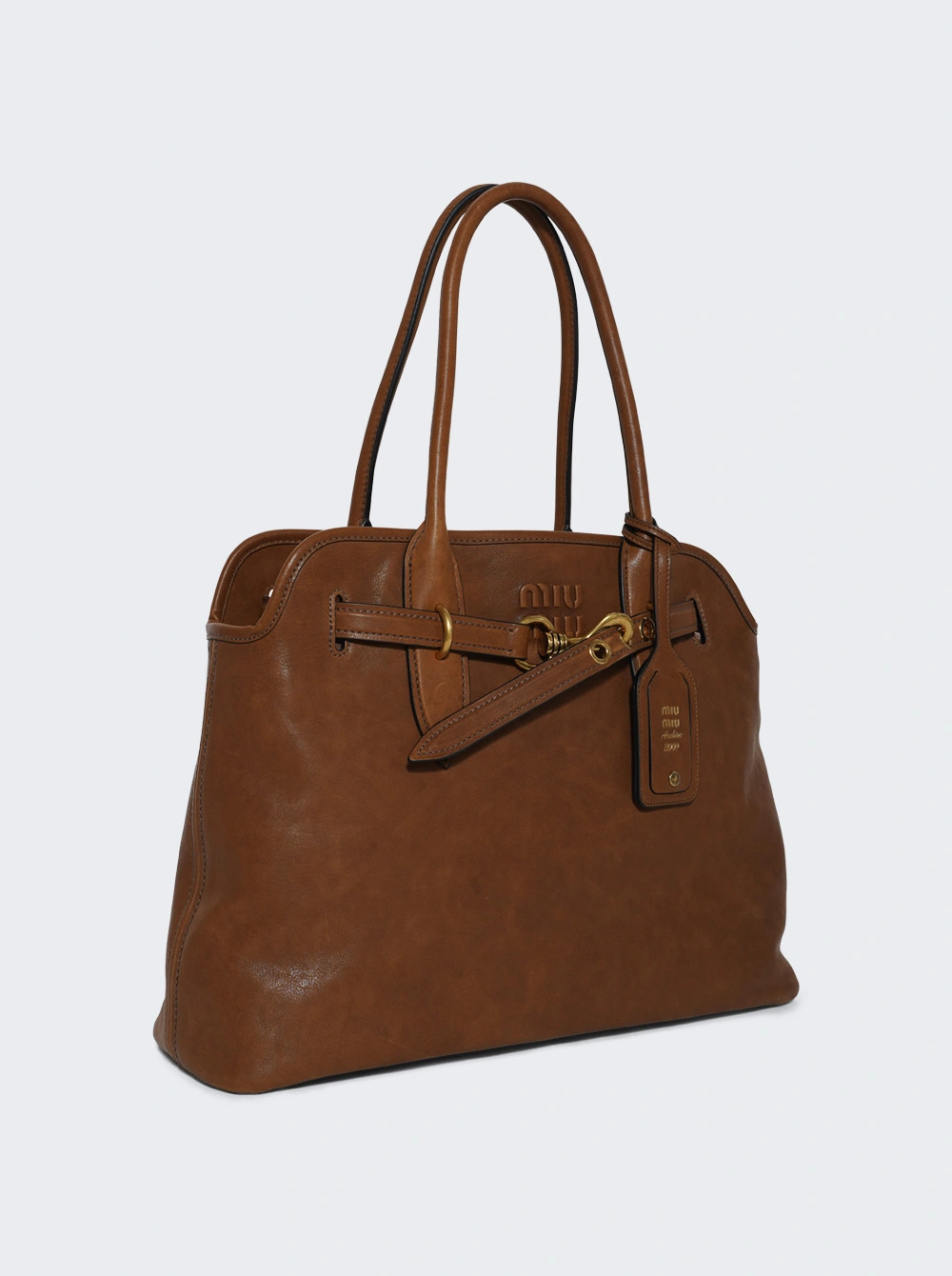 Aventure Nappa Leather Bag Oak | The Webster