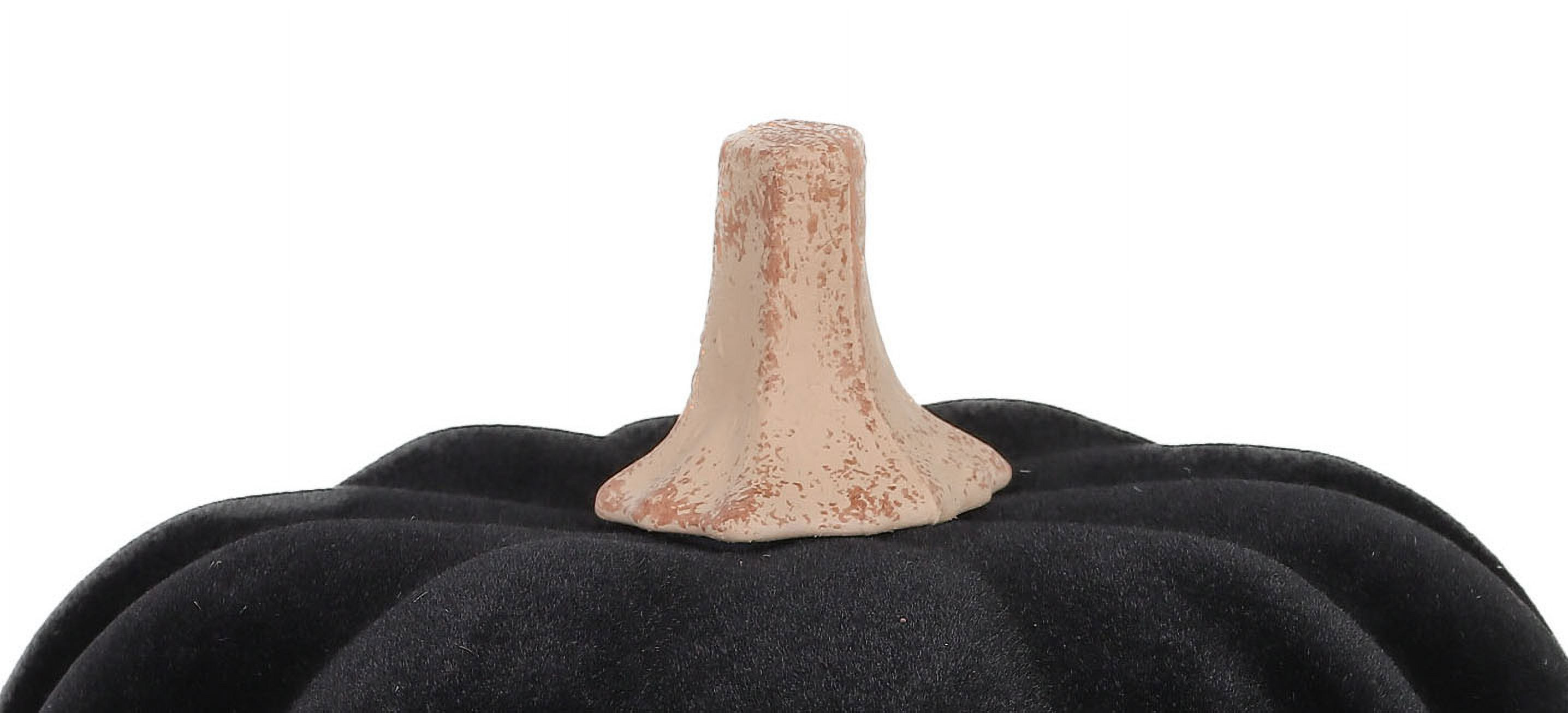 Harvest Black Flocked Pumpkin, by Way To Celebrate - Walmart.com | Walmart (US)