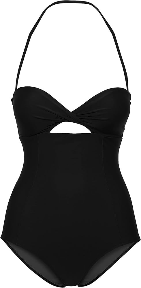Amazon.com: Adriana Degreas, Solid Strapless Swimsuit, M, Black : Luxury Stores | Amazon (US)