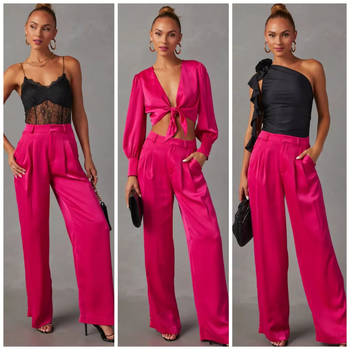 Shannell Satin Trouser Pants - … curated on LTK