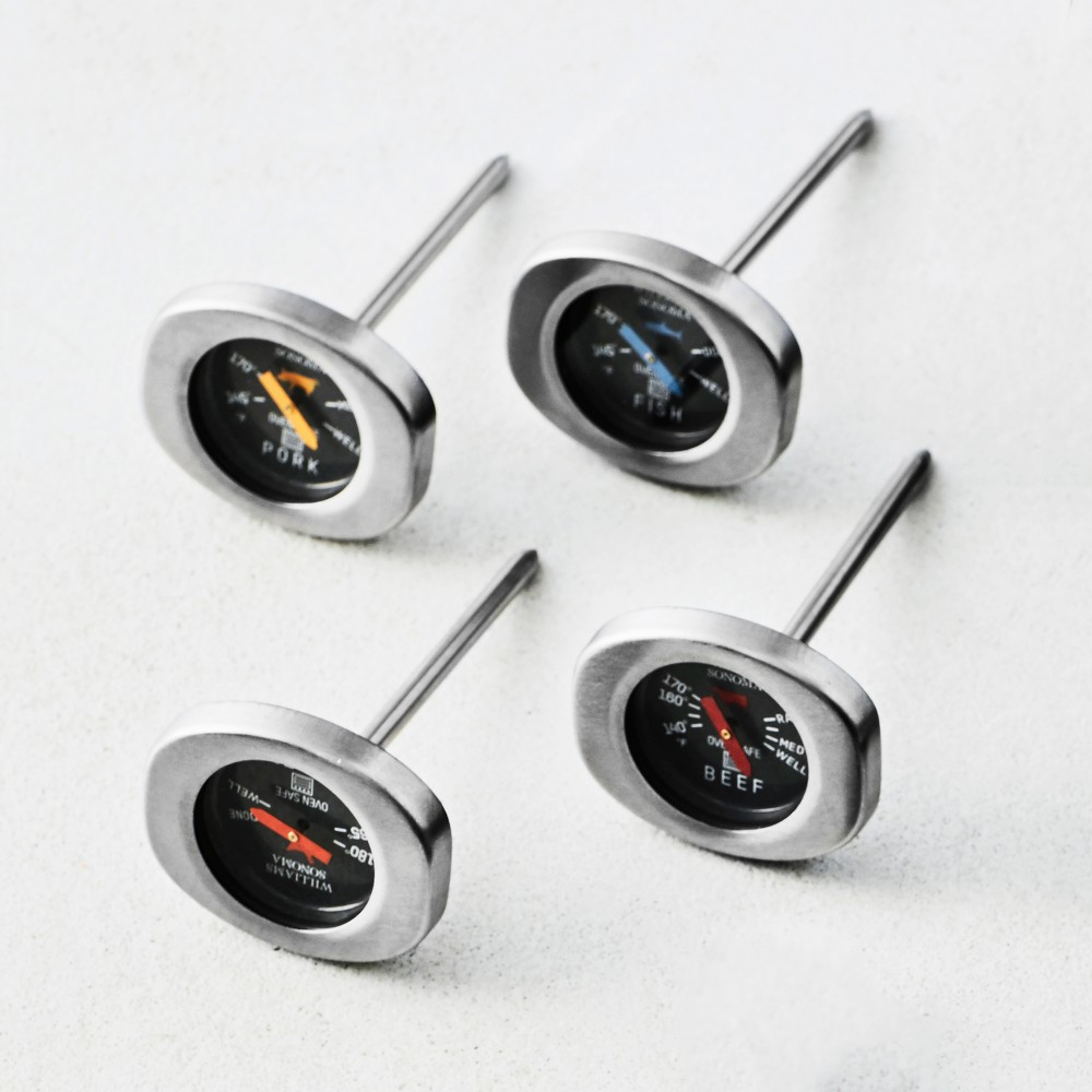 Williams Sonoma Outdoor Button Thermometer, Set of 4 | Williams-Sonoma