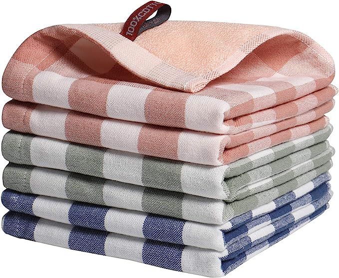 OASO Dish Cloths for Washing Dishes Dish Towels Kitchen Dish Cloths, 13.3"x13.3" Super Soft and A... | Amazon (US)