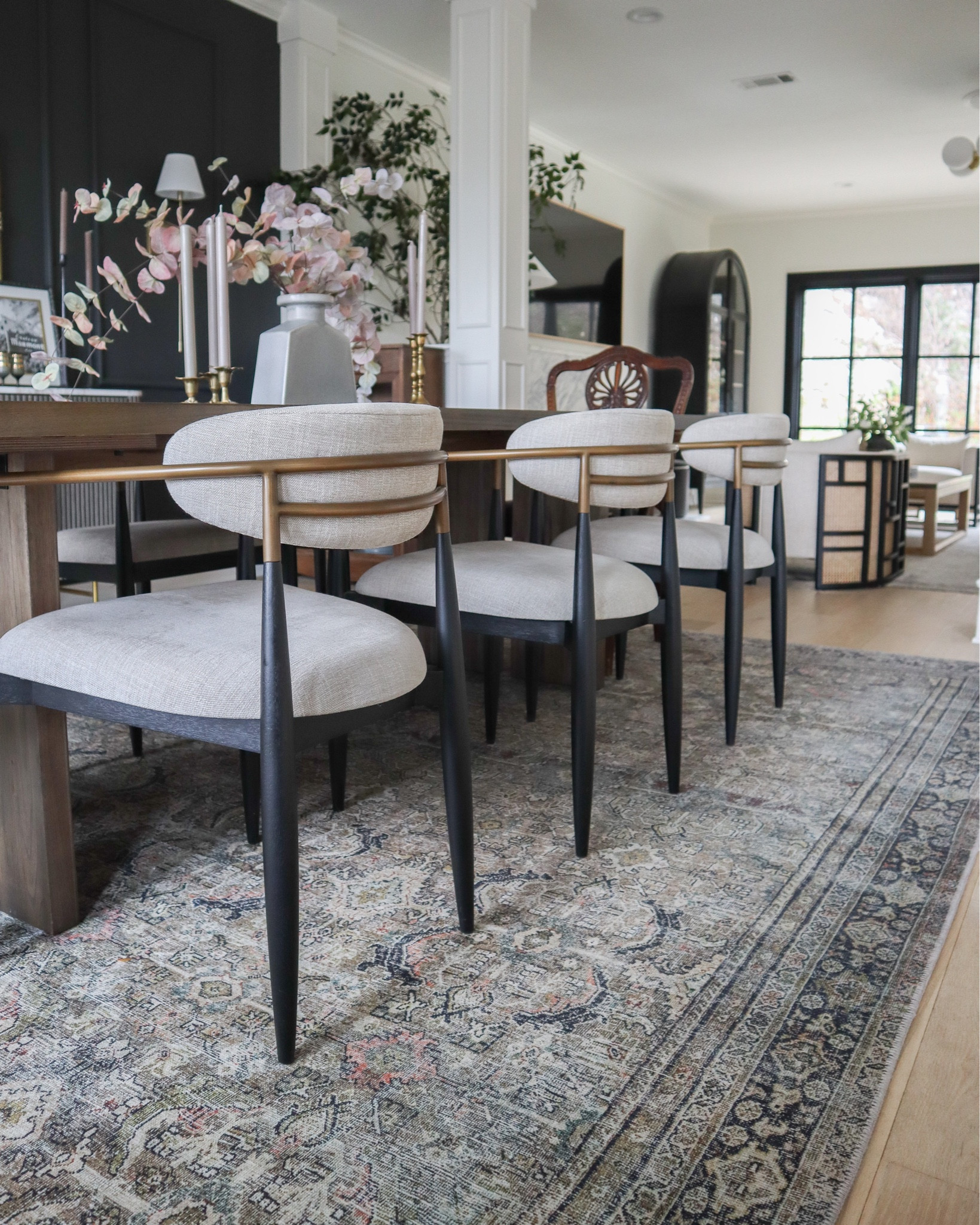 Our Arhaus Jagger dining chairs in the Cary Linen fabric! I found some less expensive dupes that are linked! 🙌🏼 

dining room, rug, look for less, centerpiece decor


#LTKstyletip #LTKsalealert #LTKhome