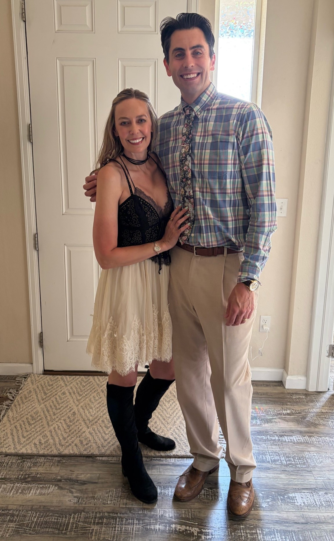 My mom got a much better photo in better lighting of my dress. I’m obsessed. It’s from @Anthropologie. I’m in a small and am just under 5’9! (I look shorter as my husband is 6’6!)

#LTKootd #LTKSeasonal #LTKTall