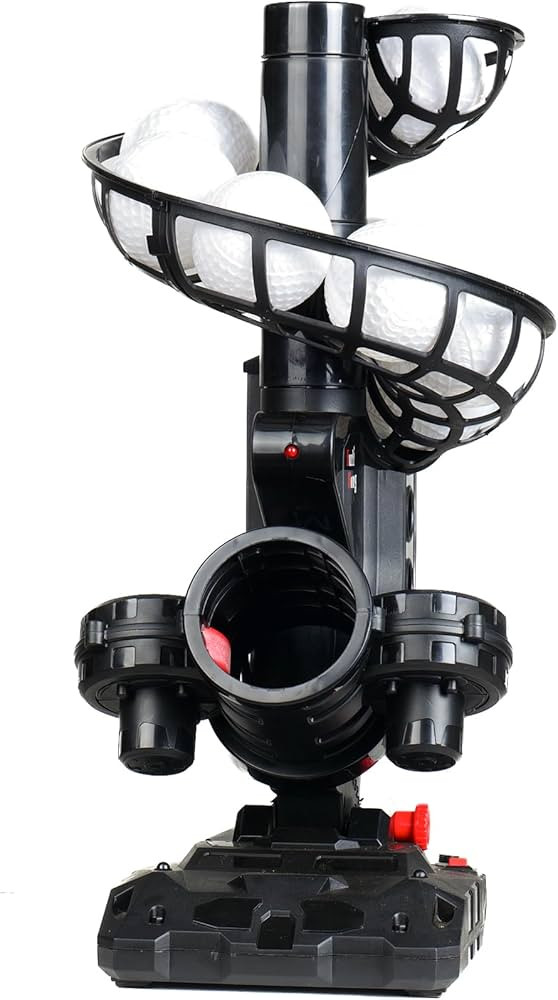 388BH Baseball Pitching Machine, 4 Adjustable Angles, 3 Pitch Angles, Power Bank/Battery Powered,... | Amazon (US)