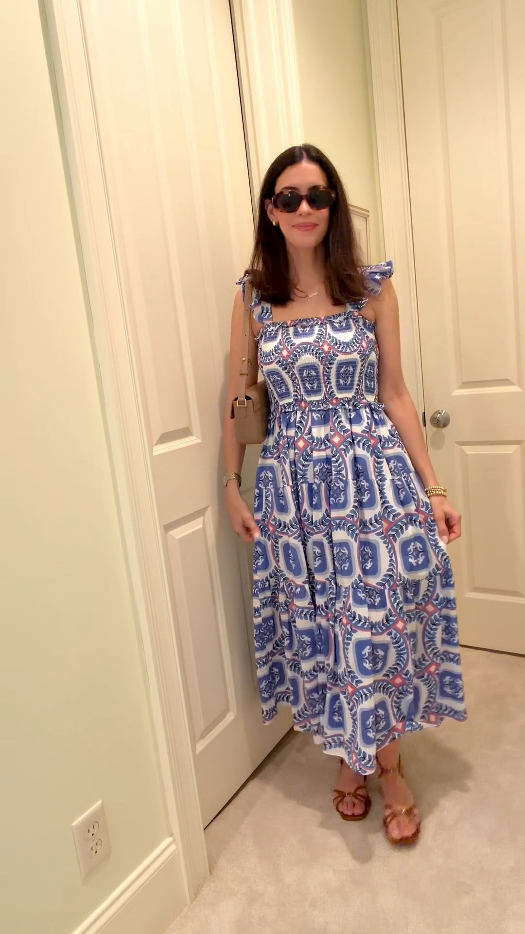 Spring dress I’m wearing for Easter that is perfect for any spring event! Beautiful colors, smocking on top and lined bottom. I’m wearing a size Small
My sandals are last year from jcrew so I linked a similar option 

#LTKSeasonal #LTKOver40 #LTKgrwm