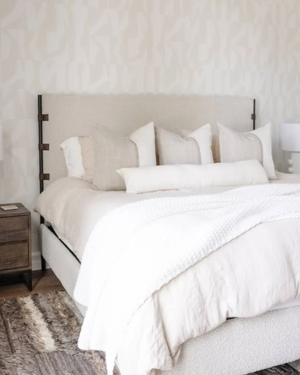 upholstered bed. neutral bed. bed style. bedroom inspo. metal bed. leather bed. 

#LTKFamily #LTKStyleTip #LTKHome