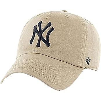 MLB New York Yankees Men's '47 Brand Clean Up Cap, Khaki, One-Size | Amazon (US)