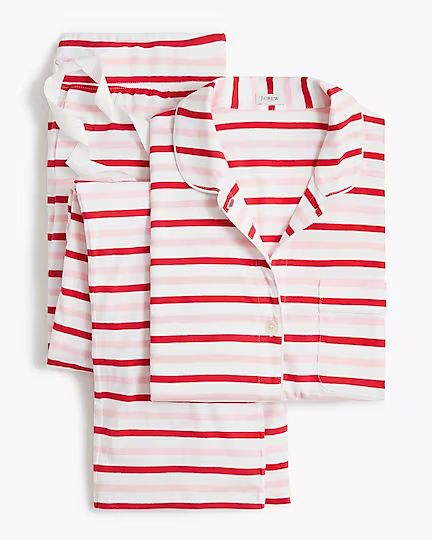 Striped knit pajama set | J.Crew Factory