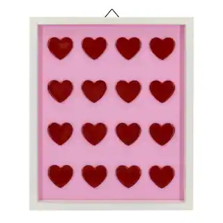 Hearts Wall Décor by Celebrate It™ in Red | 12.5" x 15" | Michaels® | Michaels Stores