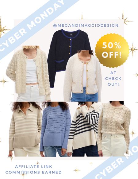 And snag 50% OFF at checkout on these beautiful women’s sweaters & cardigans!! Love the striped and crocheted knits!! 😍 even more picks linked! 🤍

#LTKCyberWeek #LTKstyletip #LTKfindsunder100
