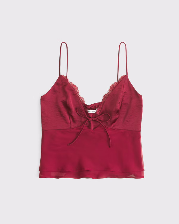 The A&F Bella Tie-Front Cami | Abercrombie & Fitch (US)