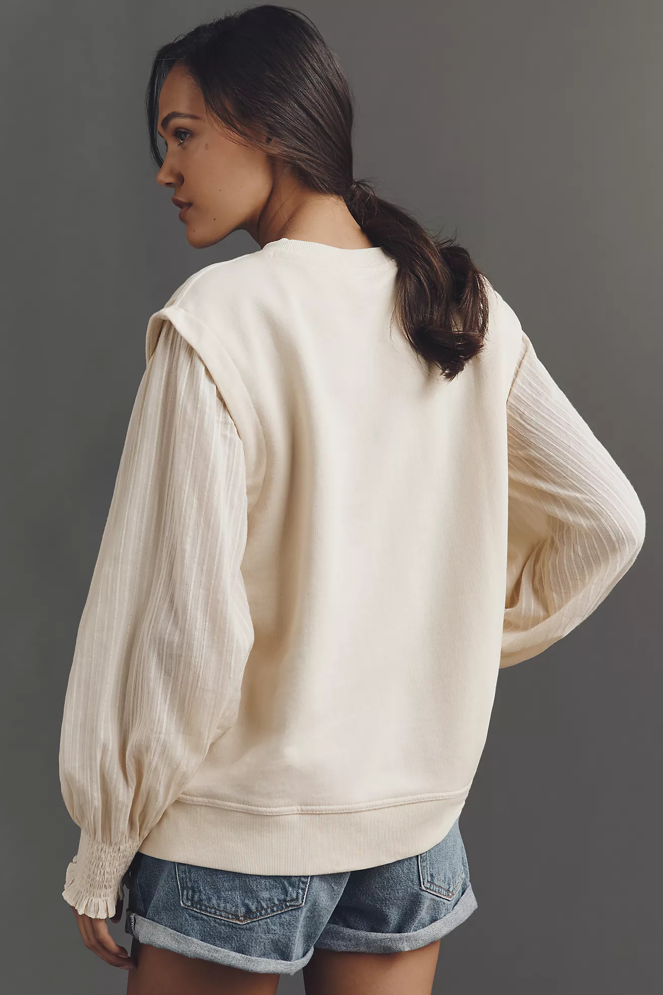By Anthropologie Floral Cutwork Pullover | Anthropologie (US)