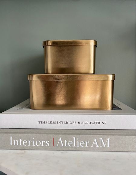 I love these beautiful brass boxes from McGee & Co!  They are perfect for table and shelf decor and they are on sale right now!


Home decor, 

#LTKhome #LTKstyletip #LTKsalealert