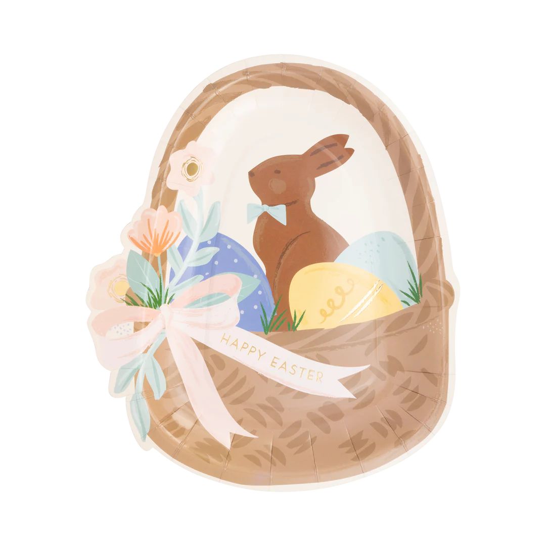 Easter Basket Shaped Paper Plate | My Mind's Eye