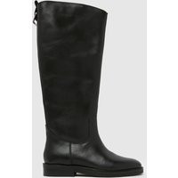 schuh Daffodil Leather Riding Boots in Black | Schuh