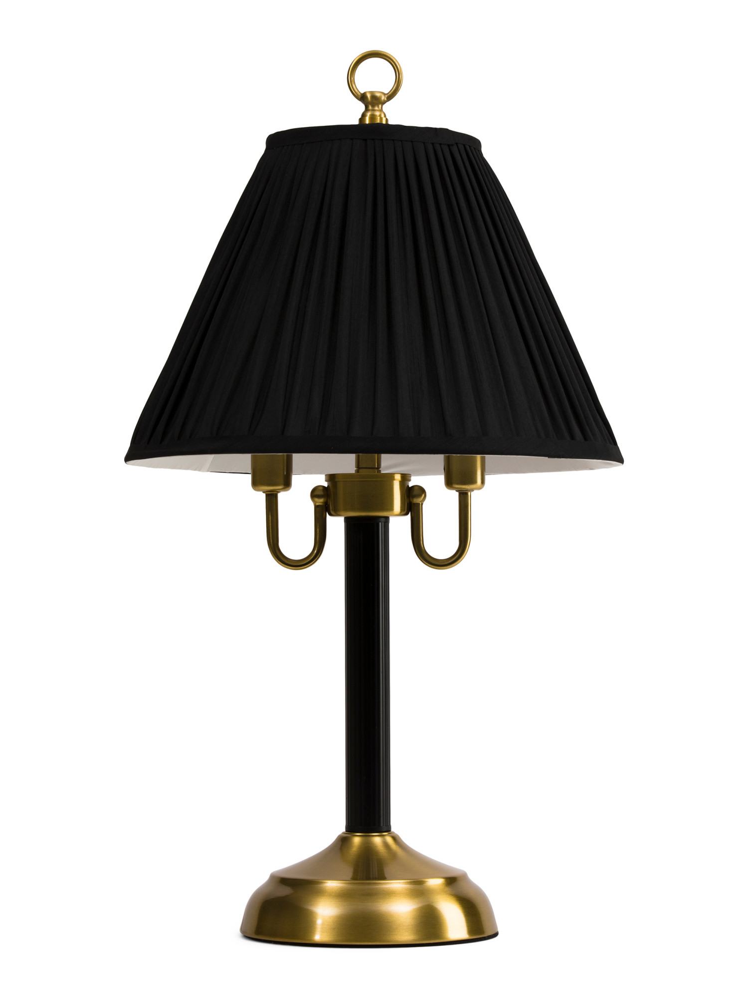 25in Metal Table Lamp With Pleated Shade | TJ Maxx