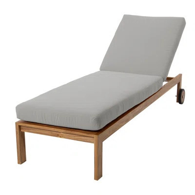 Venice Outdoor Teak Chaise Lounge | Wayfair North America