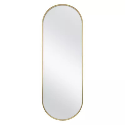 56-Inch x 19-Inch Oval Metal Over the Door Wall Mirror | Bed Bath & Beyond | Bed Bath & Beyond
