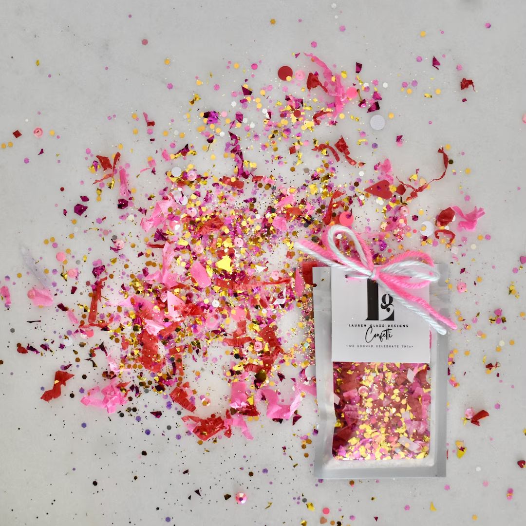 Pink Confetti Cute Confetti for Party Confetti for - Etsy | Etsy (US)