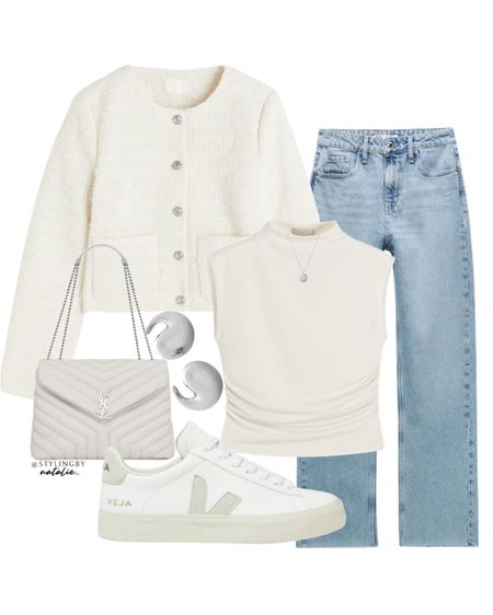 Spring outfit idea

Tweed jacket, cropped turtleneck top, straight leg jeans, Veja sneakers, white bag.

#LTKstyletip #LTKSeasonal #LTKworkwear
