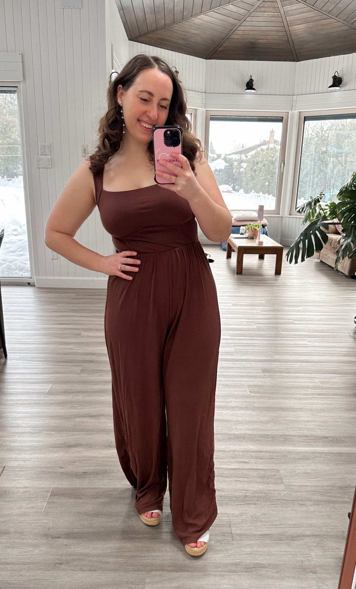 A cute + comfy stretch jumpsuit with secret built in shapewear? Count me in! 

#LTKMidsize #LTKootd #LTKSeasonal