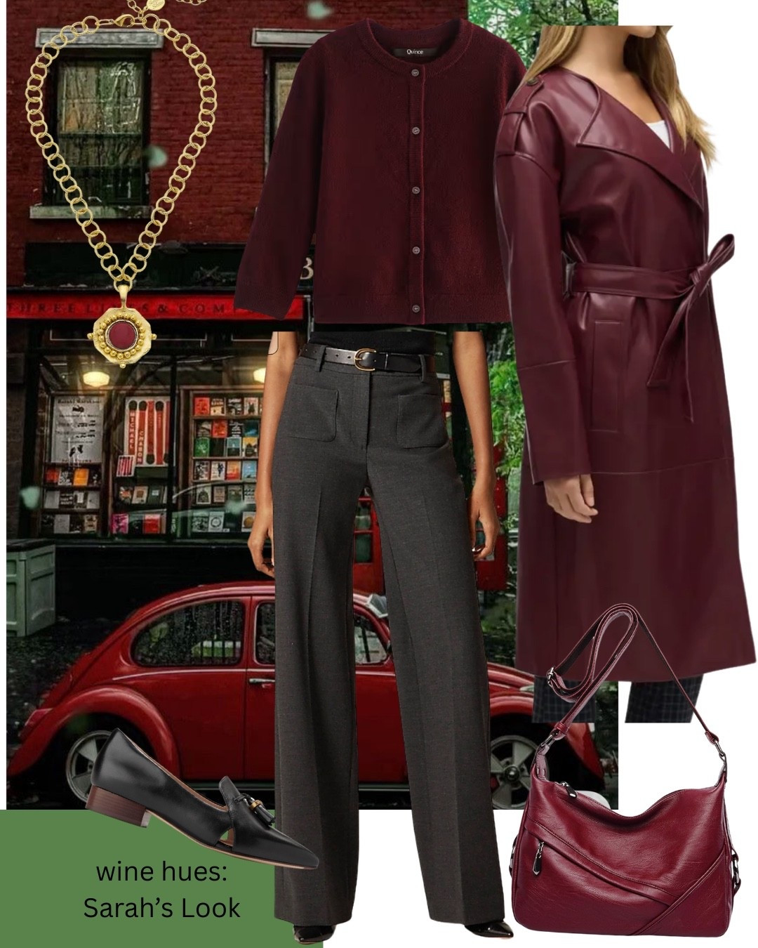 Wine colored pieces for fall. Love the burgundy trench alongside this beautiful faux leather handbag. I’m in the mood for city strolls in cooler weather!

#LTKStyleTip #LTKOver40 #LTKSeasonal
