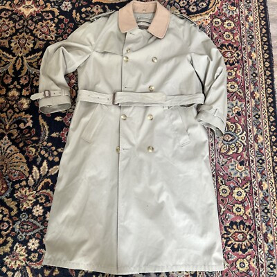 VTG Brooks Brothers Trench R Rain Coat Khaki Beige Tan XLT Jacket Made In USA  | eBay | eBay US