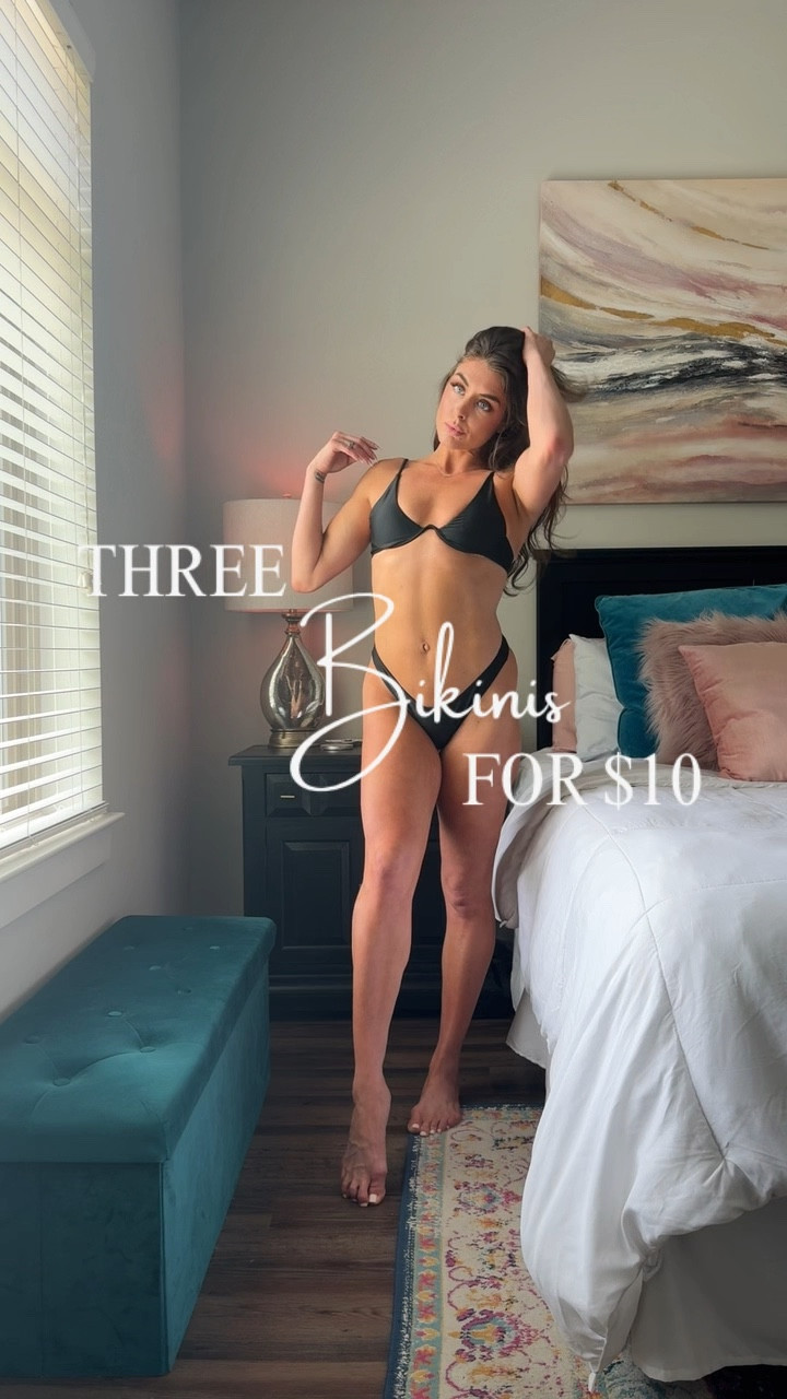 3 bikinis for $10! 

#LTKSeasonal #LTKGiftGuide #LTKFindsUnder50