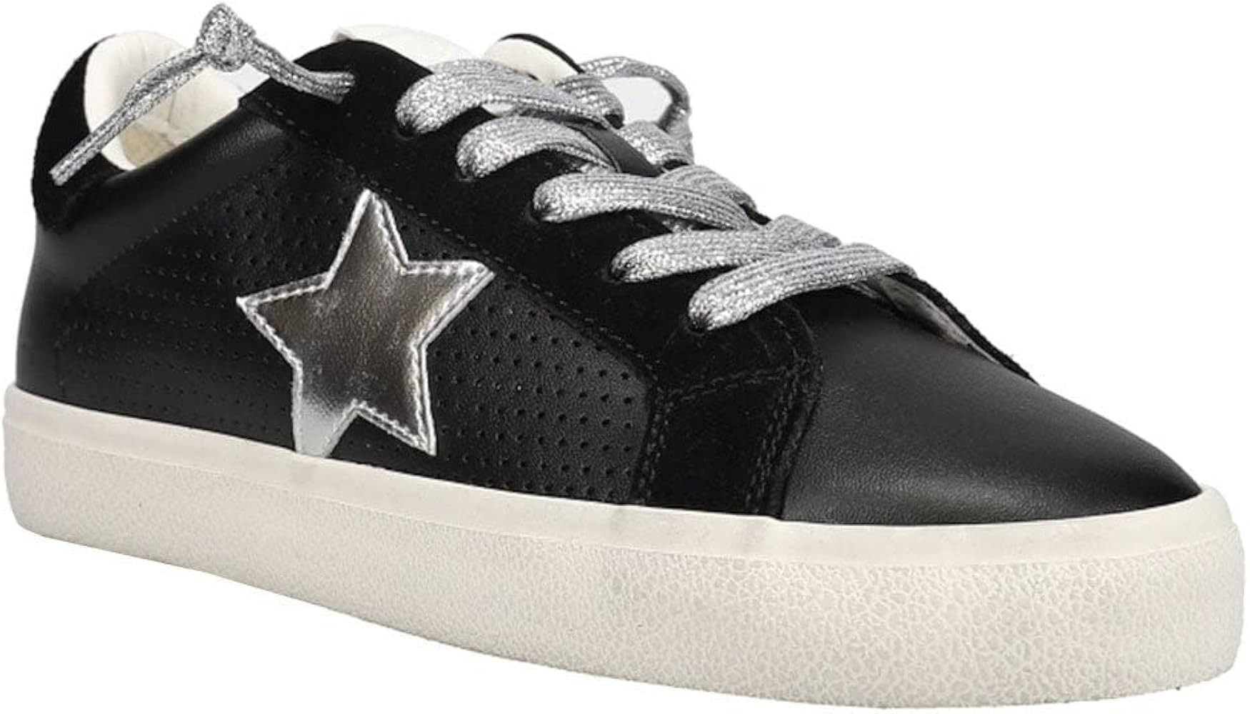 VINTAGE HAVANA Womens Gadol Perforated Slip On Sneakers Shoes Casual - Black | Amazon (US)