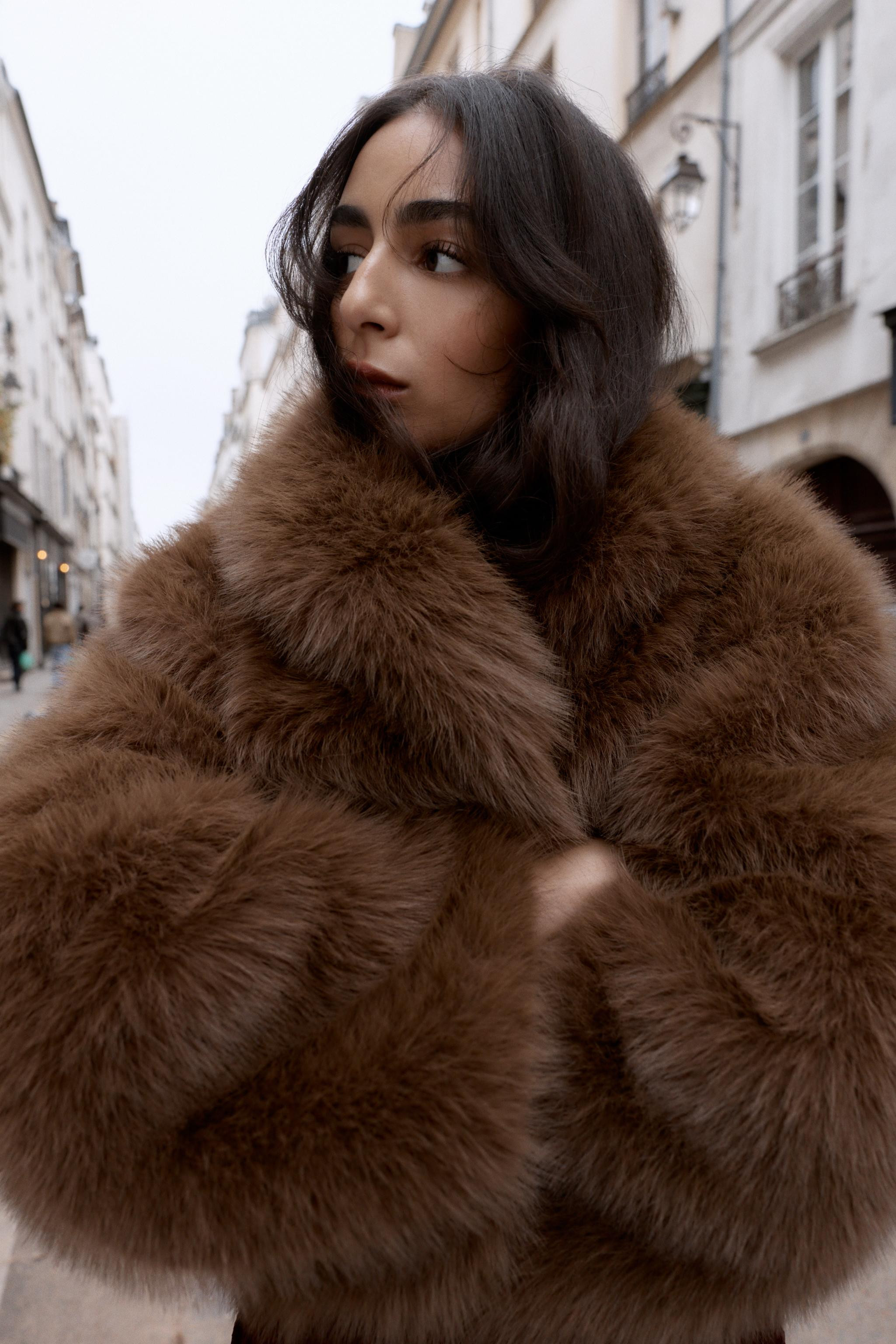 SHORT FAUX FUR COAT | Zara US