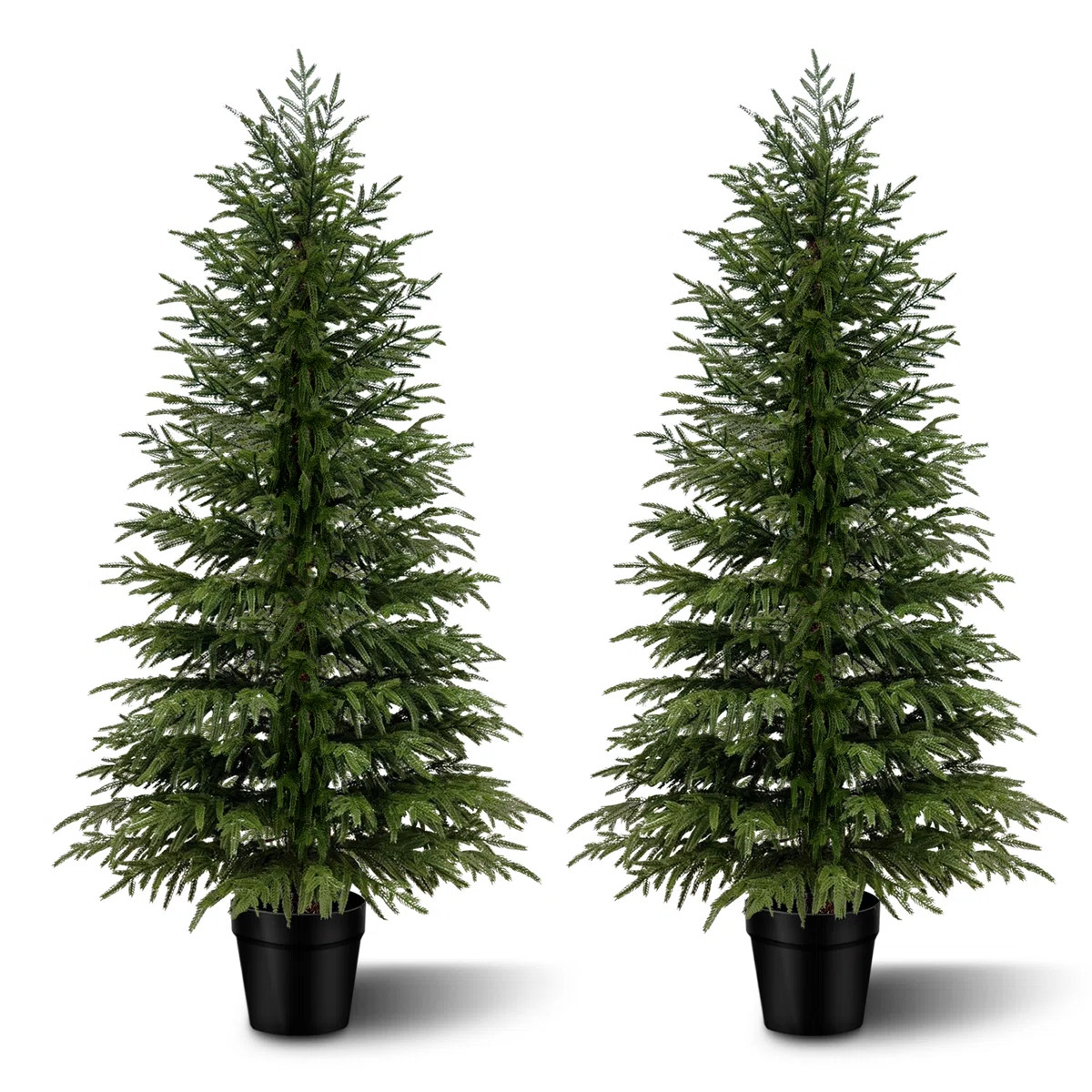 Artificial Real Touch Norfolk Pine Christmas Tree With Natural Look | Wayfair North America
