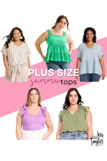 Plus size summer tops I am loving! Perfect for paring with shorts or jeans for a casual ootd or dressed up summer date night outfit! 

#LTKfindsunder50 #LTKplussize #LTKstyletip