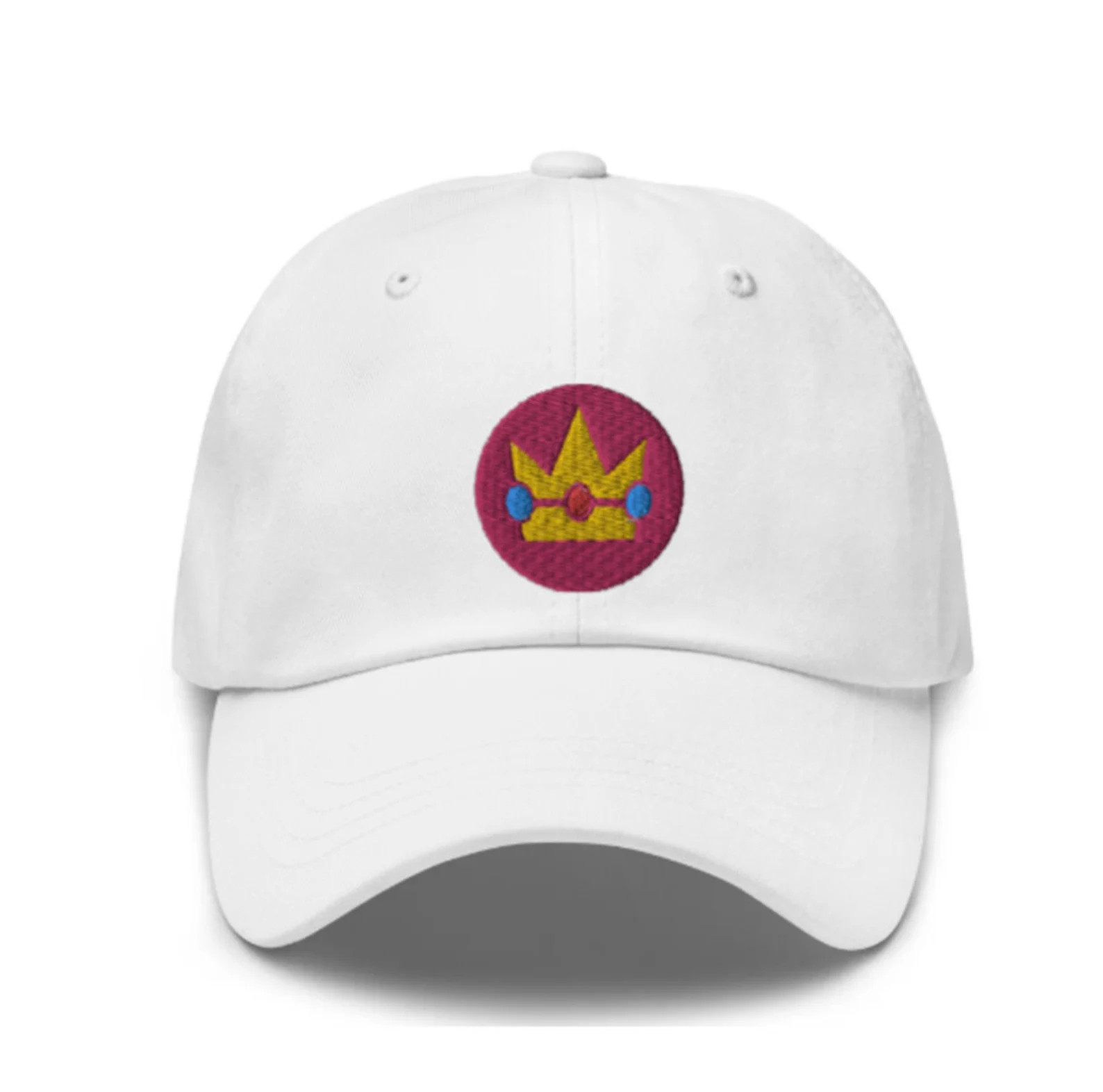 Princess Peach Embroidered Hat - "dad Hat" Style - 6 Colors - Video Game Hat - Retro Game Hat - E... | Etsy (US)