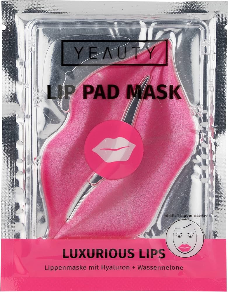 YEAUTY LUXURIOUS LIPS LIP PAD MASK, mit Hyaluron und Wassermelonengeschmack, die Lippenmaske mit ... | Amazon (DE)