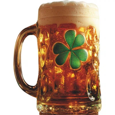 SP13277 Saint Patrick's Day Irish Beer Ale Mug Shamrock Clover Cardboard Cutout Standee Standup | Wayfair North America