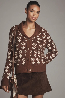 ASTR The Label Marcenia Wool Blend Cardigan Sweater | Anthropologie (US)