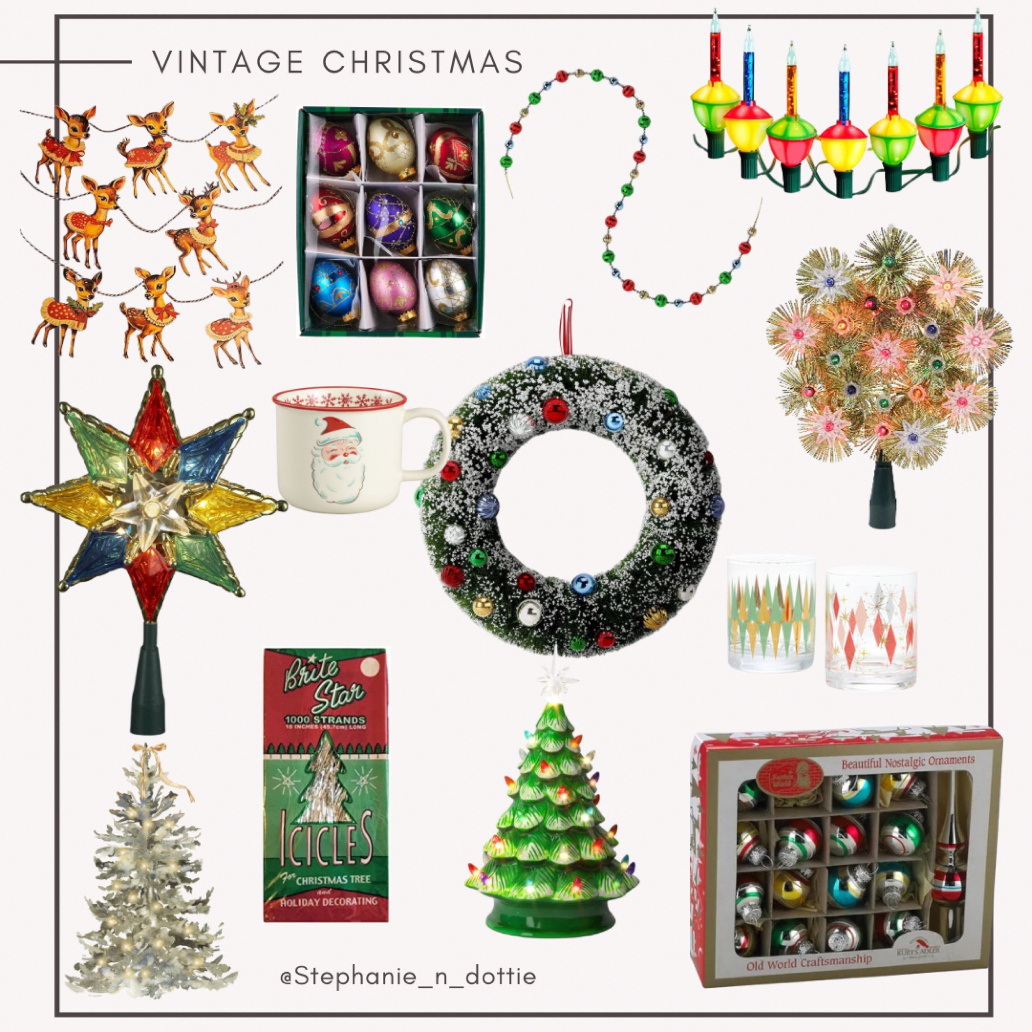 Vintage Christmas Decor | Retro Christmas Decor | Retro Reindeer | Christmas tree bubbler candles 

#LTKSeasonal #LTKHoliday