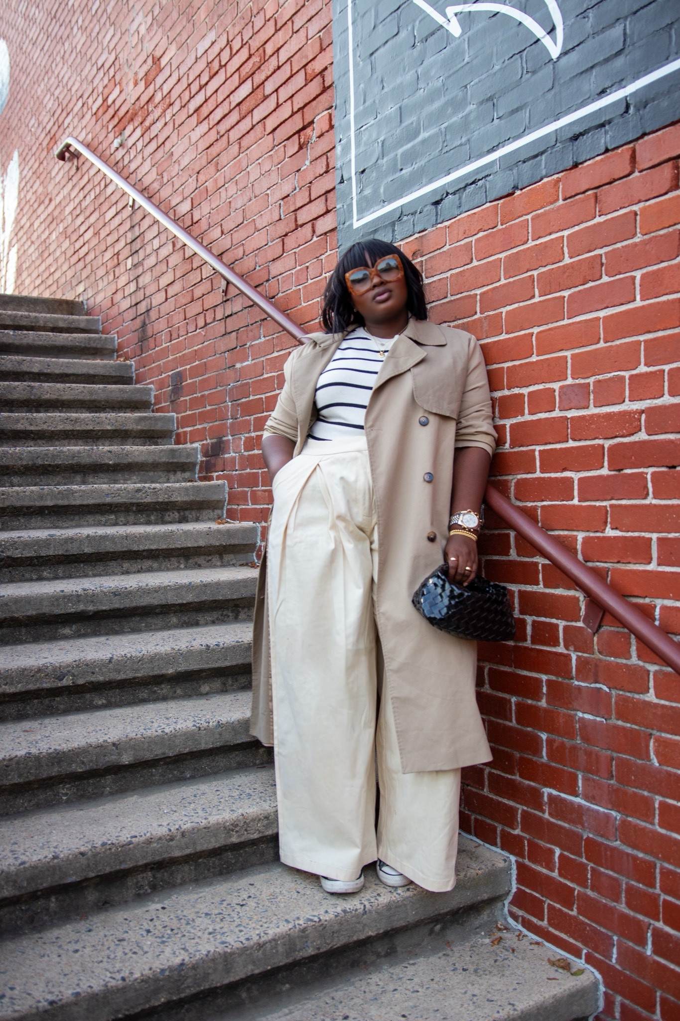 Easy Sunday outfit of the day featuring wide pants and a trenchcoat

#LTKSeasonal #LTKSaleAlert #LTKCyberWeek