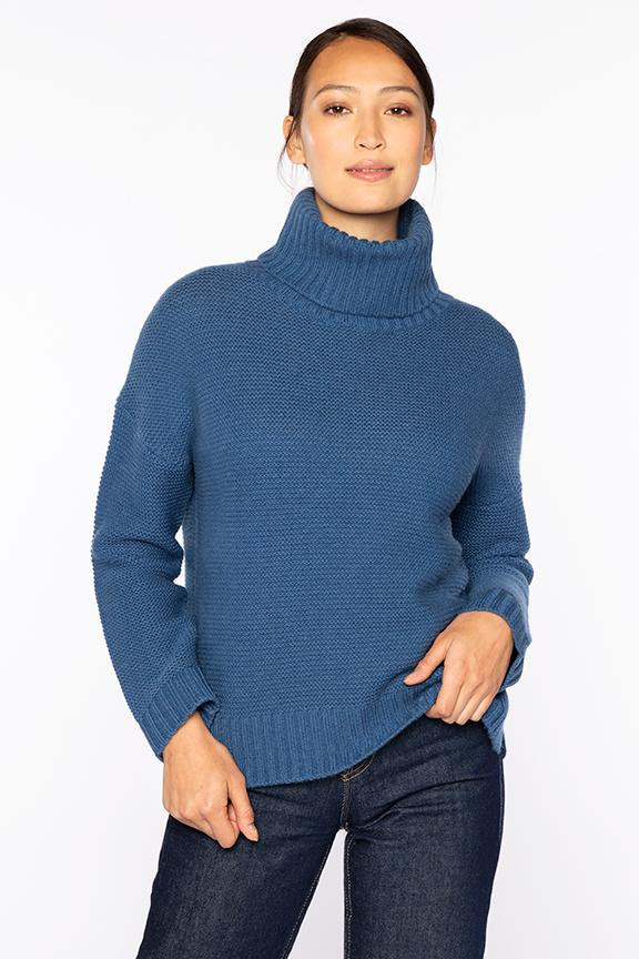GARTER T-NECK | Kinross Cashmere