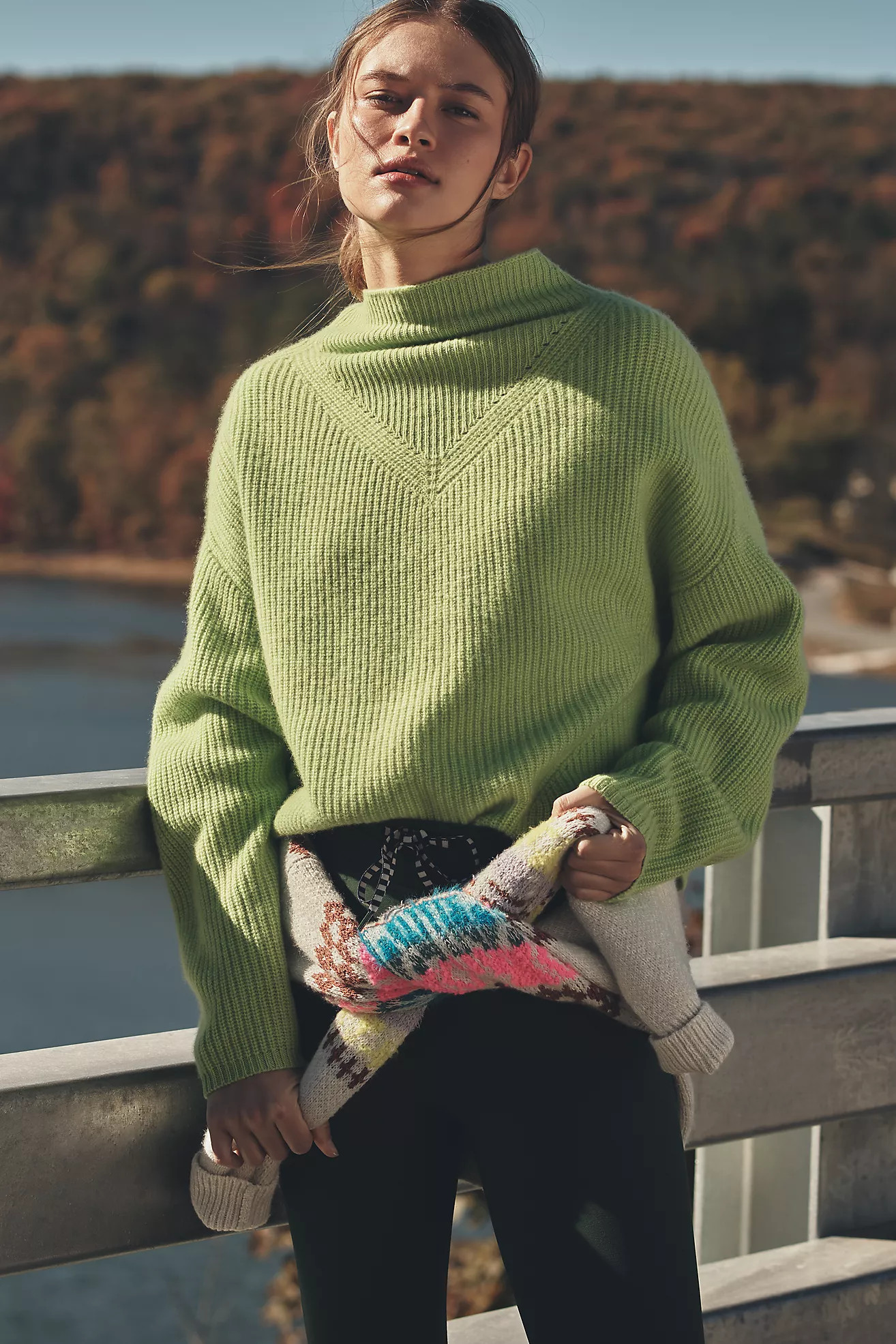 The Enza Ribbed Cashmere Sweater: Cropped Long-Sleeve Edition | Anthropologie (US)