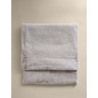M&S Supersoft Faux Fur Large Throw Dove | Marks & Spencer (UK)