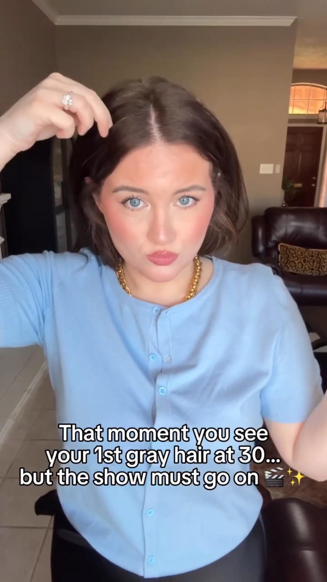 Real talk... how can this be?🙈🩶

#beautybloopers #laughthroughit #datenight #greyhair  #30andthriving #adultinginstyle #fyp #hair #hairstyle

#LTKStyleTip 

#LTKFindsUnder50 #LTKBeauty