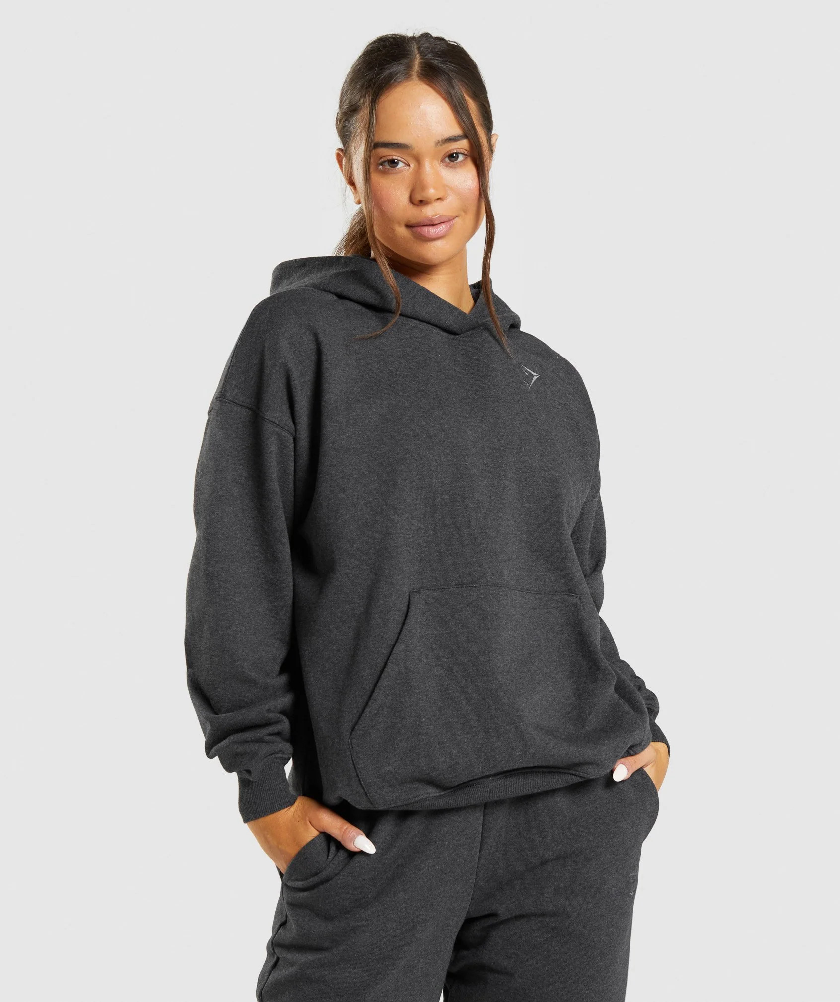 Gymshark Rest Day Sweats Hoodie - Black Marl | Gymshark US