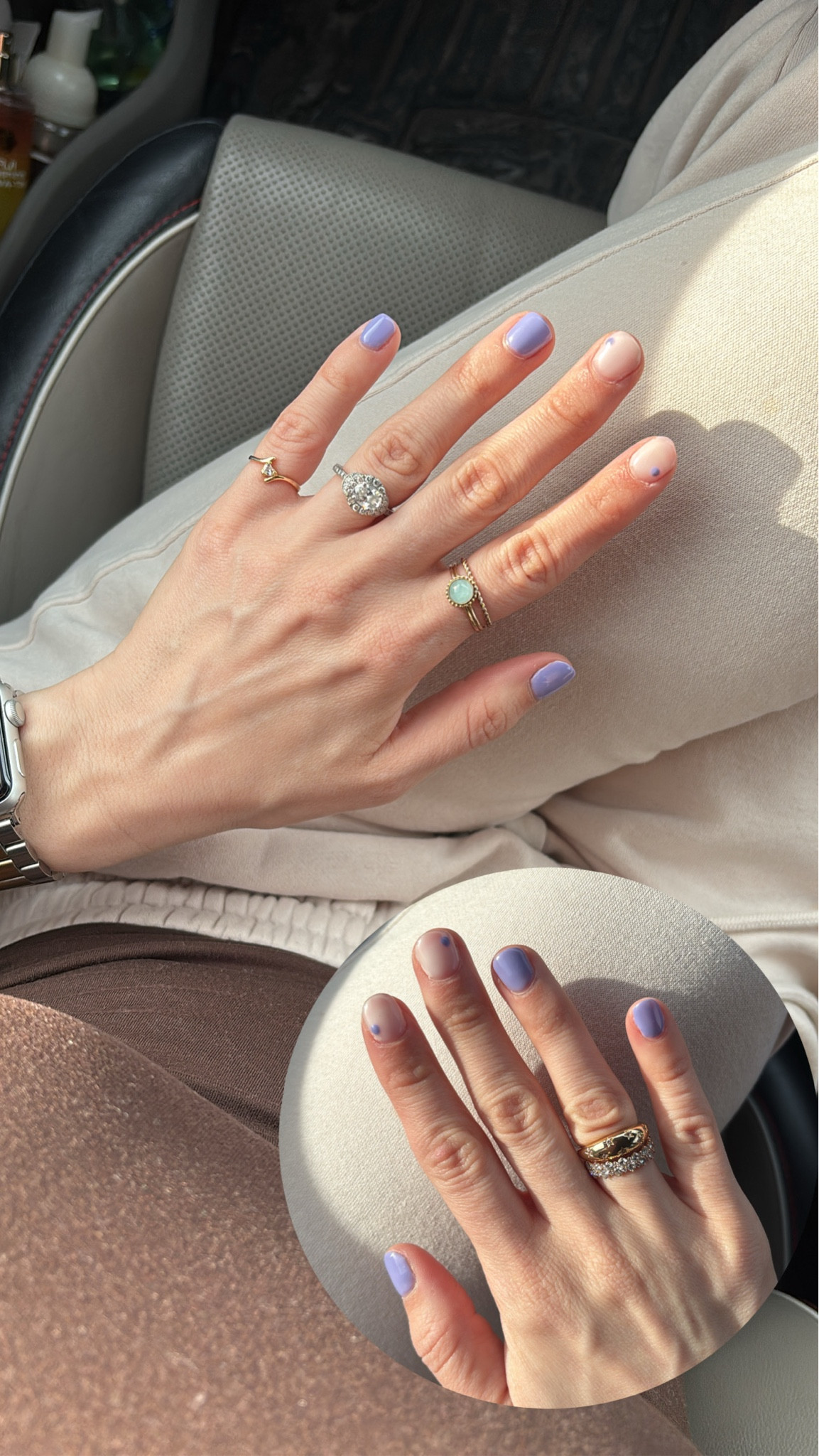 Loving this gel mani!! 😍😍