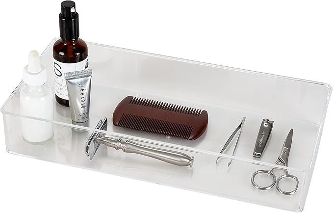 Simplify Medium Rectangular Drawer Organizer, Super Clear | Amazon (US)