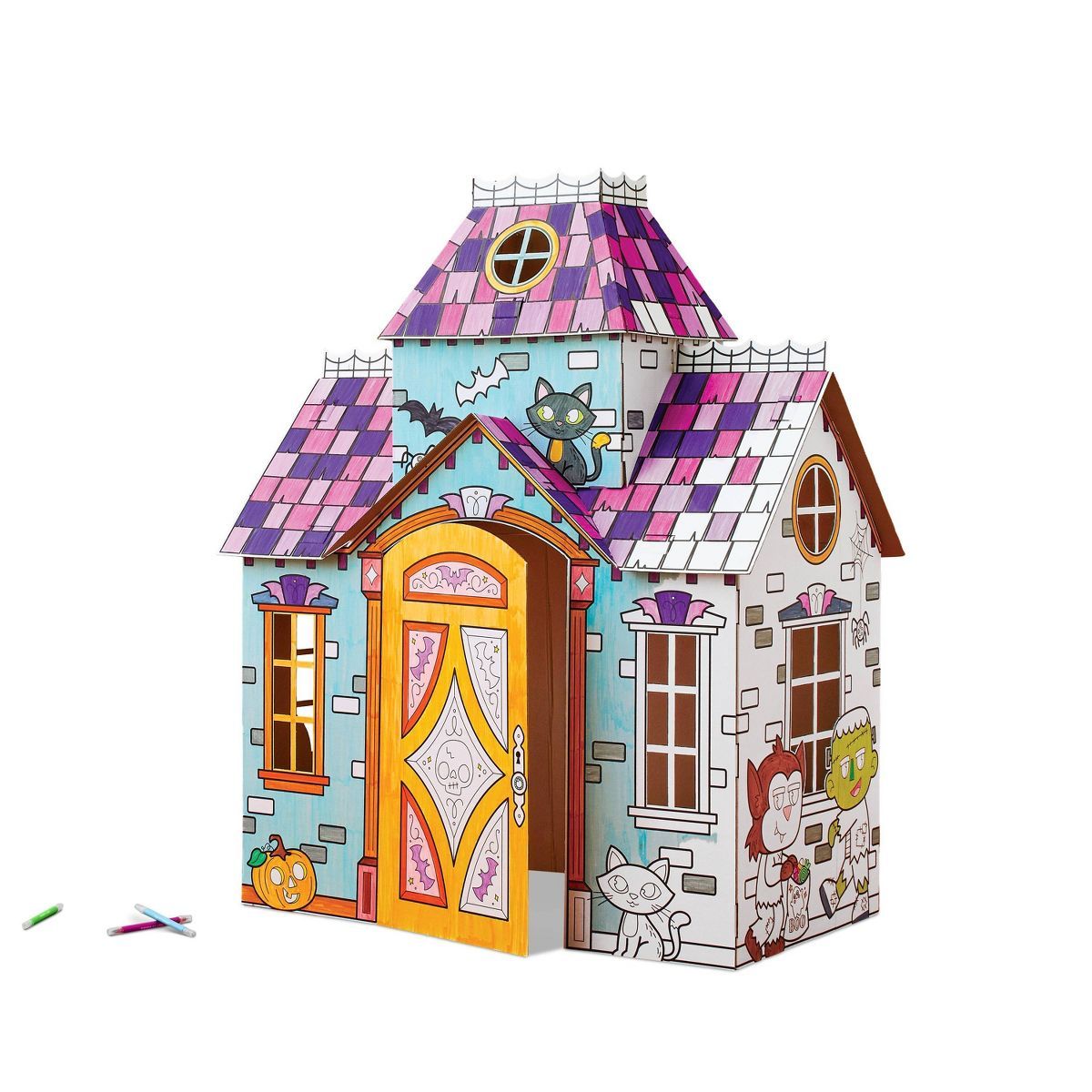 Halloween Color-Your-Own Haunted House Fort Kit - Mondo Llama™ | Target